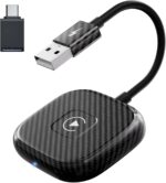 Wireless CarPlay Adapter for Apple iPhone，Wireless Carplay USB Dongle Converter Wired Carplay to Wireless, Support Online Update Plug and Play,Fit for Cars Built-in Wired CarPlay (Carbon) - Image 2