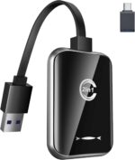 Wireless CarPlay Adapter for iPhone, 2025 Upgrade Convert Wired to Wireless 2-in-1 CarPlay & Android Auto Mini Wireless Adapter for Cars, USB/Type-C, Stable Control No Delay for iOS 10 Android 11 - Image 2