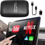 Wireless Carplay Adapter - 3 in 1 Wireless Carplay and Android Auto Adapter with Built in Netflix YouTube Support TF Card Only for Original Car Models After 2016 with Wired Car Play - Image 2