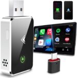 Wireless Carplay Adapter & Android Auto Wireless Adapter 2 in 1, 2025 Upgrade, Mini USB Convection Vent Design, Plug and Play, Stable Connection, No Delay,for 2016+ Cars & iOS 12+ & Android 11+ - Image 2