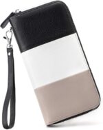 Womens Wallet RFID Blocking Genuine Leather Multi Credit Card Large Capacity Zip Around Clutch Travel Purse Wristlet - Image 2