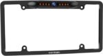 Wordcam License Plate Frame Rear View Backup Camera 170° Viewing Angle Universal Car License Plate Frame Mount Waterproof High Sensitive 8 IR LED Night Vision Reverse Parking Aid System - Image 2