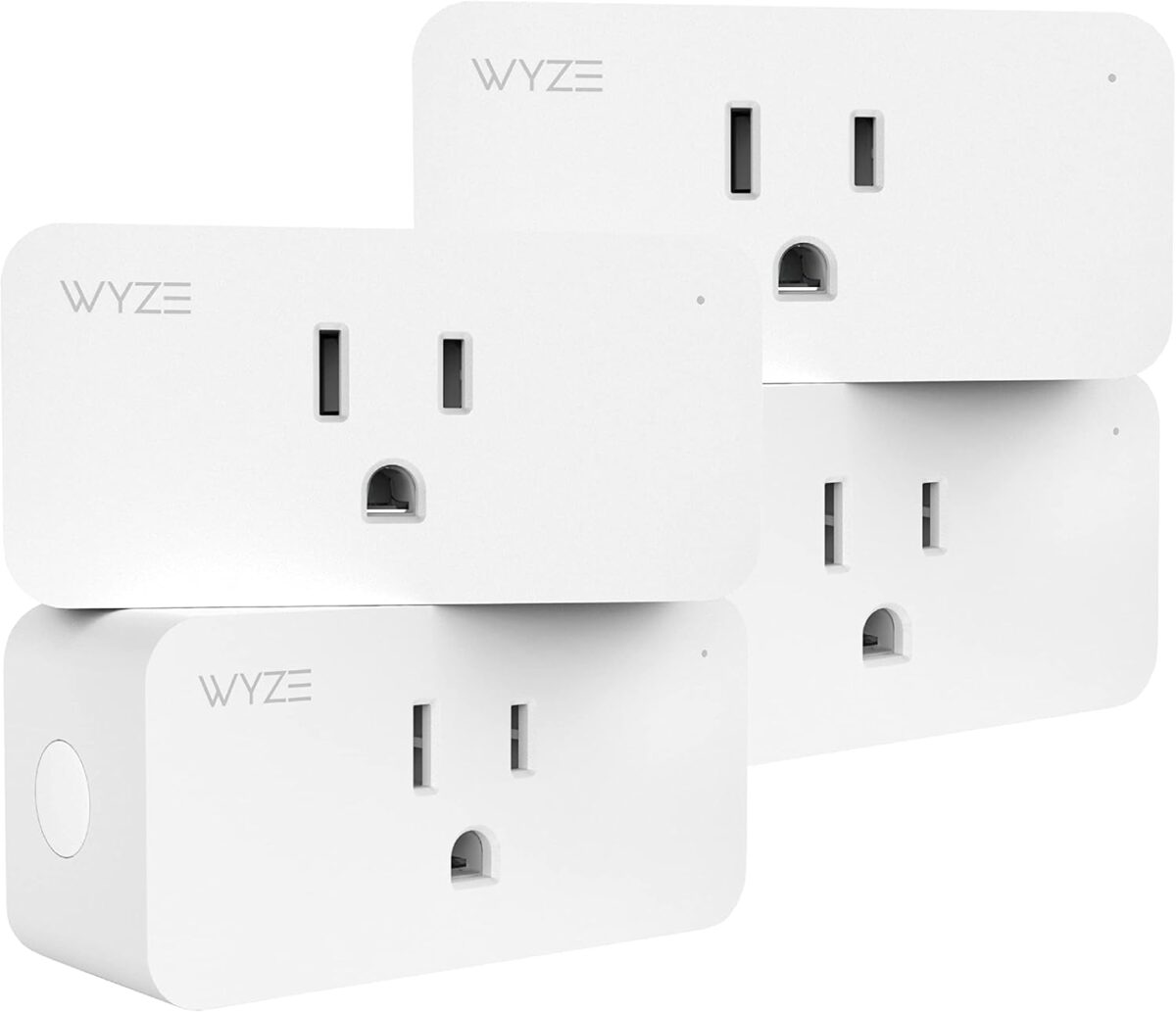 Wyze Plug, 2.4GHz WiFi Smart Plug, Compatible with Alexa, Google Assistant, IFTTT, No Hub Required, Four-Pack, White - Image 2