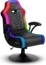 X Rocker PC Computer Video Gaming Office Pedestal Chair, Built in Audio Speakers, Ergonomic Design, Gamer Chair for Adults, Teens, Men, Boys, Girls - Image 2
