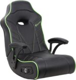 X Rocker Video Gaming Chair for Adults, XL Floor Rocker Chair with Built-in Audio Speakers, Foldable for Bedroom or Game Room, Gifts for Gamers - Image 2