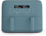 bella 4 Qt TriZone Air Fryer, EverGood™ Ceramic Nonstick Coating, Dual Basket Design w Removable Divider, Digital Touchscreen Control w 6 Preset Cooking Options, 1200 Watt, 3lb Capacity, Surf - Image 2