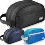 emissary Nylon Men's Toiletry Bag - Large Waterproof Shower Bag - Travel Toiletries Bag - Dopp Kitt for Men - Toiletry Bag for Men and Women - Shaving Bag for Men Travel (Black Water-Resistant) - Image 2
