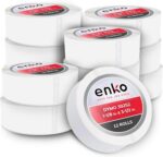 enKo Compatible for Dymo 30252 Labels (1-1/8" x 3-1/2") - Label for Dymo Labelwriter 450 Turbo Printer and 4XL - Blank White Direct Thermal Address, Shipping & Barcode Labels (12 Rolls | 4,200 Labels) - Image 2