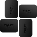 volport Rectangle Metal Plate for Phone Magnet, Magicplate Replacement Disc with 3M Adhesive Backing Sticker for Magnetic Car Mount Holder Cradle Stand (Dashboard/Vent/CD Slot/Windshield)-Black - Image 2