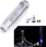 1 PC Car Personalized Gear Shift Head, LED Illuminated Crystal Bubble Shift Knob Wave Stick Head, 7.87" Cool Shift Head, Replacement Modification Accessories, for Most Models (Transparent) - Image 2