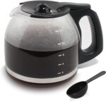 12-Cup Replacement Coffee Carafe Compatible with Mr. Coffee Coffee maker Pot, Replace Part# PLD12 PLD12-RB Series, Black Handle - Image 2