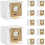 12 Pack T8 Vacuum Dust Bags for ECOVACS Deebot OZMO T8,T8 Max,N8 Pro Plus,N10 Plus,DX93,DDX96 Robot Vacuum Cleaner,Fit Yeedi K781+ Vac Station,2.5L Auto-Empty Disposable Dust Bag - Image 2