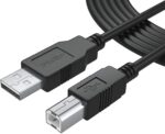 12Ft Extra Long USB-Printer-Cable 2.0 for HP OfficeJet Laserjet Envy, Canon Pixma, Epson Workforce, Stylus, Expression Home, Brother, Silhouette Cameo, Dell Scanner Fax Cord - Image 2