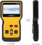 car Code Reader and Reset Tool Scanner for Car Obd2 Scanner Diagnostic Tool Vehicle Code Reader Auto Check Engine Obdii Eobd Can Diagnostic Scan Tool with Reset Clear - Image 3