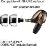 AZLA Crystal Standard (L) - Earbud Tips for Wireless Headphones - Noise Canceling Earbuds Replacement Tips - Eartips Compatible with Shure, Sony, Beats, Sennheiser, Jabra, and JBL - Image 3