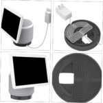 Holder Desktop Bracket with Cable Management Practical Stand for Easy Rotation No Drilling Required Compatible with Echo Devices - Image 5
