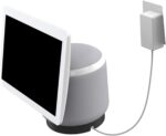 Holder Desktop Bracket with Cable Management Practical Stand for Easy Rotation No Drilling Required Compatible with Echo Devices - Image 8