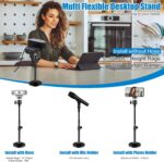 Webcam Stand for Desk, Stable Metal Base, Adjustable Arm, and Universal Compatibility for Logitech Webcam C922 C930e C920S C920 C615 C960 and Other Webcam with 1/4" Thread - Image 3