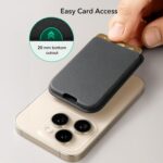 Mizi [2025 Upgraded Mag Safe Magnetic Wallet, 7-Card Holder, 23 Magnets N52, 4200g Magnetic Strength, Vegan Leather, for iPhone 16/15/14/13/12 (Not for 13/12 Mini) - Black - Image 4