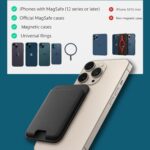 Mizi [2025 Upgraded Mag Safe Magnetic Wallet, 7-Card Holder, 23 Magnets N52, 4200g Magnetic Strength, Vegan Leather, for iPhone 16/15/14/13/12 (Not for 13/12 Mini) - Black - Image 6