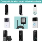 24V 500mA Doorbell Power Adapter - 26.2ft Long C Wire Power Supply, Doorbell Transformer Fits Ring, Nest Hello, Wyze, Eufy Video Doorbells and Ecobee,Sensi,Nest,Honeywell Thermostat(Black) - Image 5