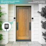 24V 500mA Doorbell Power Adapter - 26.2ft Long C Wire Power Supply, Doorbell Transformer Fits Ring, Nest Hello, Wyze, Eufy Video Doorbells and Ecobee,Sensi,Nest,Honeywell Thermostat(Black) - Image 8