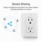 GHome Smart 5GHz/2GHz 15A WiFi/Bluetooth Smart Plug, Smart Plug Ultra Mini 15A, Smart Home Wi-Fi Outlet Compatible with Alexa, Google Home, No Hub Required, UL Certified, 5G Wi-Fi [2 Pack] - Image 8
