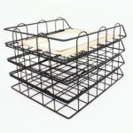 JIARI 4 Pack Desk Organizer Stackable Letter Tray Paper Organizer, Metal Desk Organizer Tray for Letter/A4 Paper Storage, for Office Supplies (Black 4 Pack) - Image 5