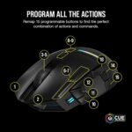 Corsair DARKSTAR RGB Wireless Gaming Mouse for MMO, MOBA - 26,000 DPI - 15 Programmable Buttons - Up to 80hrs Battery - iCUE Compatible - Black - Image 5