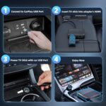 Car TV Mate, Carplay HDMI Adapter Converter for Fire TV Stick, Google, Set-top Box, Screen Thrower, Game Consoles,HDMI Multimedia Adapter for Cars with Wired CarPlay from 2016,Plug & Play - Image 5