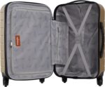 Wrangler Smart Luggage Set with Cup Holder and USB Port, Wood Thrush, 2 Piece - Image 4
