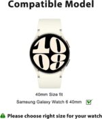 Vanjua 4-Pack for Samsung Galaxy Watch 6 40mm Screen Protector, Waterproof 2.5D 9H Ultra-thin Tempered Glass Screen Protector for Galaxy Watch 6 40mm Smartwatch (40mm) - Image 4