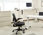 Office Star Riley Ventilated Manager's Office Desk Chair with Breathable Mesh Seat and Back, Black Base with Black - Image 5