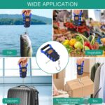 ORIA Digital Fishing Scale with Gripper, Luggage Scales with Hook, Portable Hanging Scale, 110lb/50kg Weight Max, Built-in 38" Tape Measure, Backlit LCD Display, Lb/Oz/Kg Mode, Blue - Image 7