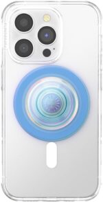 PopSockets Plant-Based Round Phone Grip Compatible with MagSafe, Adapter Ring Included, Phone Holder, Eco-Friendly, Wireless Charging Compatible - Blue - Image 4