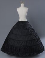 Full A-line 6 Hoop Floor-Length Bridal Dress Gown Slip Petticoat - Image 3