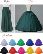 Full A-line 6 Hoop Floor-Length Bridal Dress Gown Slip Petticoat - Image 6