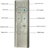 Genuine Remote Control 369568-01/02 for Dyson PH01 PH02 PH03 Purifier Humidify + Cool Formaldehyde Machine, Compatible 970486-05, 970486-06, 970486-08, 970486-10, 970486-12, Silver - Image 4