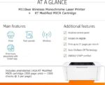 RT M110we Wireless Monochrome Laser Check Printer Bundle with 1 Modified 141A MICR Ink Toner Cartridge for Printing Business and Personal Checks (2 Items) - Image 4