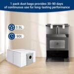 14Pcs Dust Bags,Compatible with Ecovacs Deebot X8 Pro Omni/T50 Pro Max Omni/T80 Omni/Yeedi S14 Plus, 3.5L Large Capacity Disposable Replacement Bags - Image 5