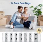 14Pcs Dust Bags,Compatible with Ecovacs Deebot X8 Pro Omni/T50 Pro Max Omni/T80 Omni/Yeedi S14 Plus, 3.5L Large Capacity Disposable Replacement Bags - Image 7
