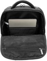 Alpine Swiss Olsen 13” Laptop Travel Backpack Genuine Leather Slim Business Travel Carry On Daypack - Image 5