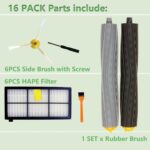 Vacuum Cleaner Parts Set Replacement for iRobot Roomba 800,900 Series 805 860 870 871 880 890 960 980 Vacuum Brush,Filter,Side Brush Accessory (16 PACK Parts) - Image 8