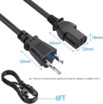 AC Power Cord 3 Prong for Instant Pot Electric Pressure Cooker, Power Quick Pot, Rice Cooker, Smart Power Cooker, Soy Milk Maker and More Kitchen Appliance Replacement Cable 6 Ft - Image 4