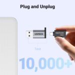 UGREEN 10Gbps USB C Female to USB Male Adapter Type C to USB A Charger Cable Converter Compatible with Apple Watch iPhone 15 14 13 AirPods 3 MacBook Samsung Galaxy Google Pixel etc Gray - Image 7