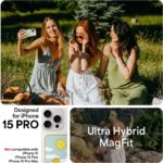 Spigen Ultra Hybrid MagFit Designed for iPhone 15 Pro Case (2023) [Anti-Yellowing] [Military-Grade Protection] Compatible with MagSafe - Sunshine Shower - Image 4