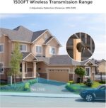 eMACROS Pro 3 Driveway Alarm with Phone App-1/2 Mile Long Range Solar Wireless Driveway Alarm,Outdoor Driveway Alarms Wireless Outside Weatherproof Motion Sensor & Detector - Image 6