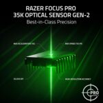 Razer Basilisk V3 Pro 35K Wireless Gaming Mouse: HyperScroll Tilt Wheel - 35K DPI Optical Sensor Gen 2-13 Customizable Controls - Chroma RGB - Optical Switches Gen 3 - Up to 140 Hr Battery - Black - Image 4