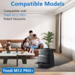 21 Pack Replacement Parts for Yeedi M12 PRO+ Robot Vacuum Accessories Kit, Cleaner Inclue 1 V-shaped Brush, 6 Side Brushes, 6 Dust Bags, 4 Hepa Filters, 4 Mop Pads, 1 Clean Tool - Image 3