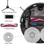 21 Pack Replacement Parts for Yeedi M12 PRO+ Robot Vacuum Accessories Kit, Cleaner Inclue 1 V-shaped Brush, 6 Side Brushes, 6 Dust Bags, 4 Hepa Filters, 4 Mop Pads, 1 Clean Tool - Image 4